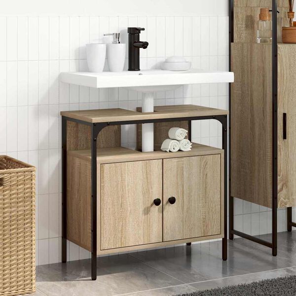 vidaXL Bathroom Cabinet Beige 60 x 30 x 60 cm Engineered wood