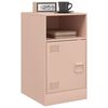 vidaXL Bedside Cabinets 2pcs Pink 34.5x39x62 cm Steel
