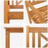 vidaXL Garden Dining Set 5 pcs Brown Solid Acacia wood