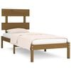 vidaXL Bed Frame without Mattress Honey Brown 100x200 cm Solid Wood