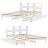 vidaXL Bookcase Bed without Mattress White 120x200 cm Solid Wood Pine