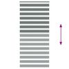 vidaXL Zebra Blind Dark Grey 95x200 cm Fabric Width 90.9 cm Polyester