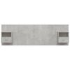 vidaXL Bed Headboard with Cabinets Concrete Grey Engineered Wood