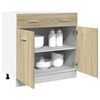 vidaXL Drawer Bottom Cabinet Lyon Sonoma Oak 80x46x81.5 cm Engineered Wood