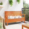 vidaXL Outdoor Bench Brown 119 x 76 x 44cm Solid pine wood