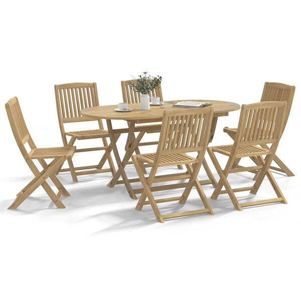 vidaXL Folding Garden Chairs 6 pcs 48.5x57x90 cm Solid Wood Acacia