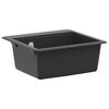 vidaXL Kitchen Sink Single Basin Granite 47 x 44 x 19 cm Graphite