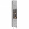 vidaXL Bathroom Cabinet Concrete Grey 30x30x190 cm Engineered Wood
