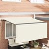 vidaXL Retractable Awning Cream 300 x 200 cm Polyester and Aluminium