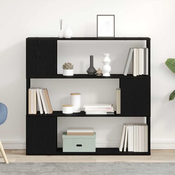 vidaXL TV Cabinet Set Black Oak 100 x 24 x 94 cm Engineered Wood