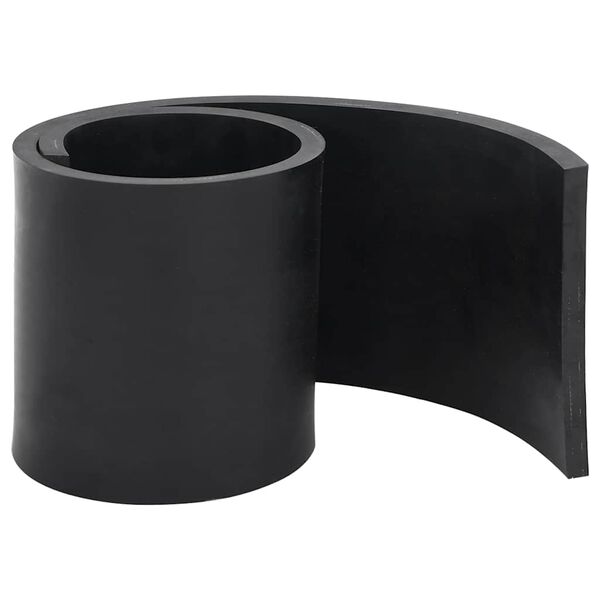 vidaXL Rubber Edge for Snow Plow Black 80x15x1 cm