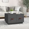 vidaXL Coffee Table Grey 60x53x35 cm Solid Wood Pine