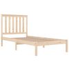 vidaXL Bed Frame without Mattress Solid Wood Small Single