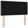 vidaXL LED Headboard with LED Strip Lights Light Grey 90 cm Polyester