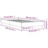 vidaXL Bed Frame without Mattress with LED Lights Concrete Grey 75x190 cm Small Single
