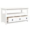 vidaXL Coffee Table White 102x49x55 cm Solid Wood Pine