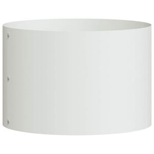 vidaXL Planter Ring White 30 x 30 x 20 cm Cold-rolled Steel