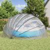 vidaXL Pool Dome Folding Manual Transparent 592 x 590 x 275 cm PVC