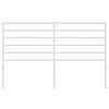 vidaXL Metal Headboard White 140 cm