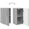 vidaXL TV Cabinet Set Wall-mounted 2 pcs Grey Sonoma Engineered Wood