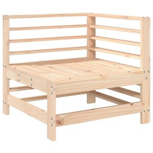 vidaXL Garden Corner Sofa Solid Wood Pine