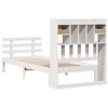 vidaXL Bookcase Bed without Mattress White 75x190 cm Small Single Solid Wood Pine