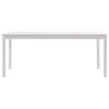 vidaXL 11 Piece Dining Set Pinewood White