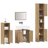 vidaXL 4 Piece Bathroom Furniture Set Artisan Oak Engineered Wood
