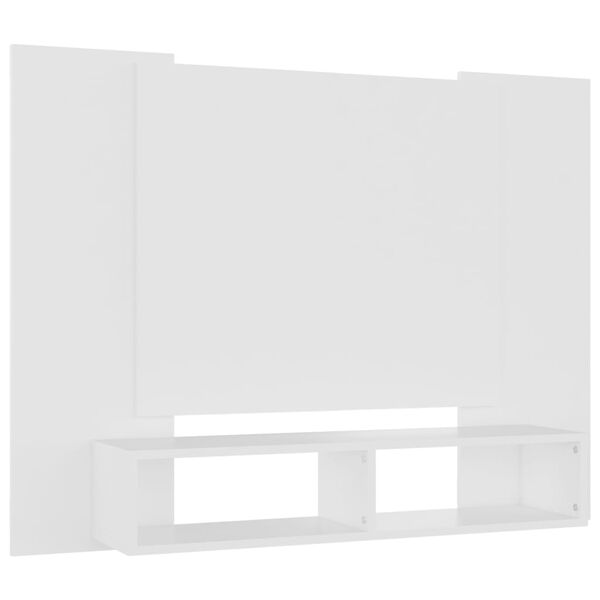 vidaXL Wall TV Cabinet White 120x23.5x90 cm Engineered Wood