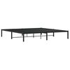 vidaXL Metal Bed Frame without Mattress Black 200x200cm