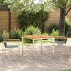 vidaXL Garden Dining Set 3 pcs Brown Solid Teak Wood