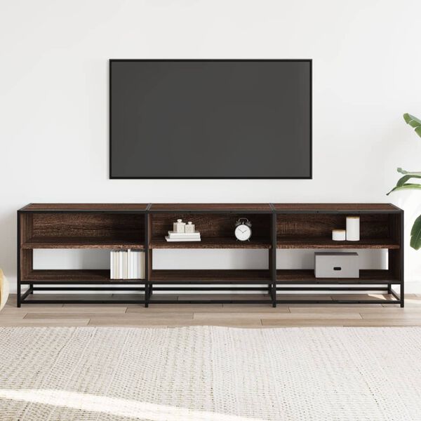 vidaXL TV Cabinet Brown Oak 180x40x46 cm Engineered Wood