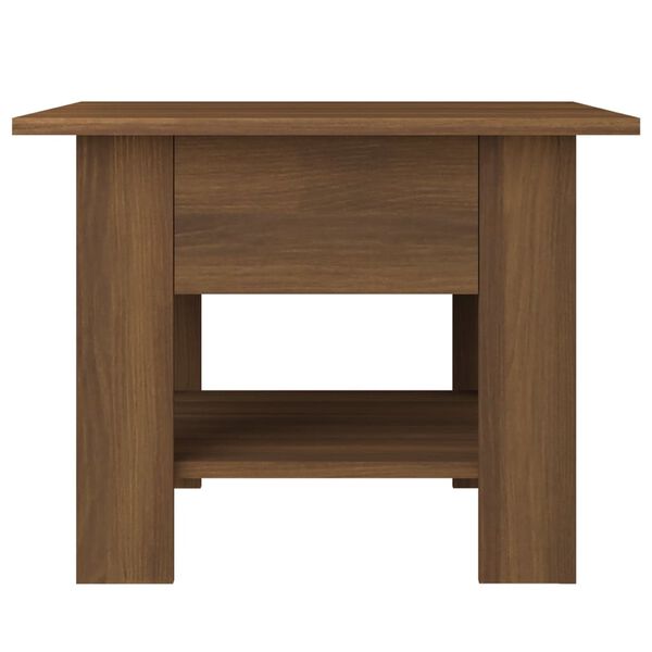 vidaXL Coffee Table Brown Oak 55x55x42 cm Engineered Wood