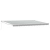 vidaXL Retractable Awning Anthracite and White 5x3 m Fabric&Aluminium