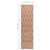 vidaXL Carpet Runner Light Brown 80x400 cm
