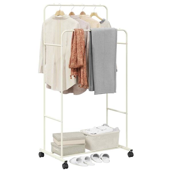 vidaXL Clothes Rack Plain White 80 x 53 x 156 cm
