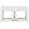 vidaXL Bunk Bed for Kids White 100 x 190 cm Engineered Wood