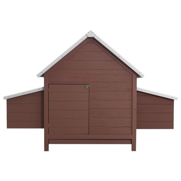 vidaXL Chicken Coop Brown 157x97x110 cm Wood