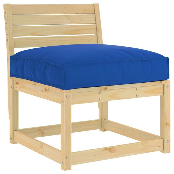 vidaXL Pallet Cushion for suitable for Seat Royal blue 70 x 70 x 12 cm