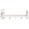 vidaXL Bed Frame without Mattress White 140x200 cm Solid Wood Pine
