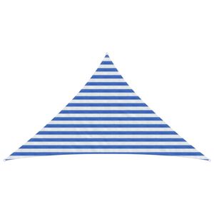 vidaXL Sunshade Sail Blue and White 2.5 x 2.5 x 3.5 m HDPE