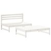 vidaXL 2 Piece Garden Lounge Set White Solid Wood Pine
