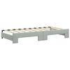 vidaXL Daybed with Trundle and Drawers Light Grey 90x190 cm Velvet