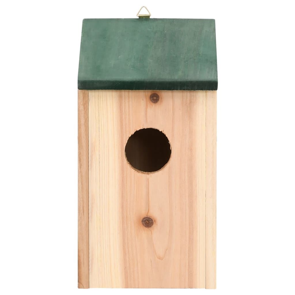 vidaXL Bird Houses 4 pcs Wood 12x12x22 cm