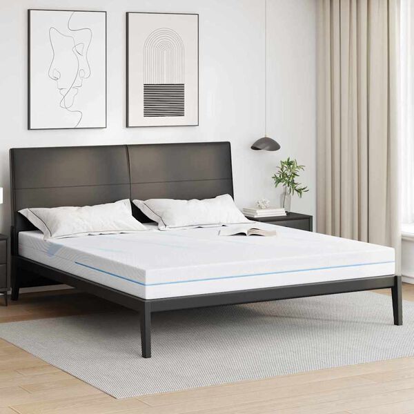 vidaXL Mattress White 200 x 200 cm Foam