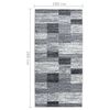 vidaXL Runner Rug BCF Grey 100x200 cm