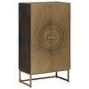 vidaXL Highboard Brass 53.5 x 30 x 95 cm