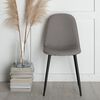 Venture Home Dining Chairs 2 pcs Polar Polyester Grey and Black