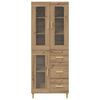 vidaXL Highboard Artisan Oak 69.5 x 34 x 180 cm Engineered Wood