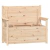 vidaXL Bench 112.5x51.5x96.5 cm Solid Wood Pine